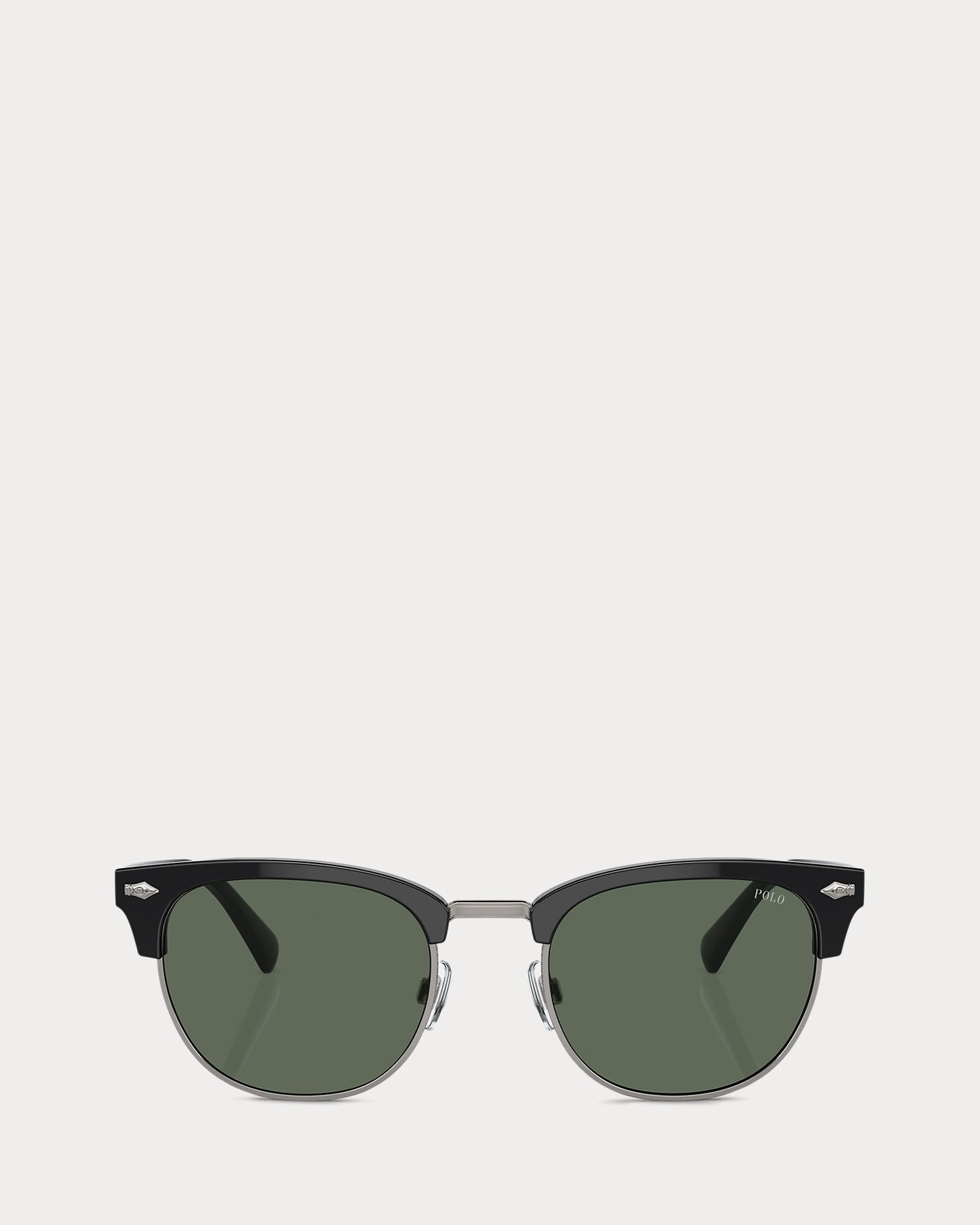 Heritage Pen-Pin Round Sunglasses (Shiny Black)