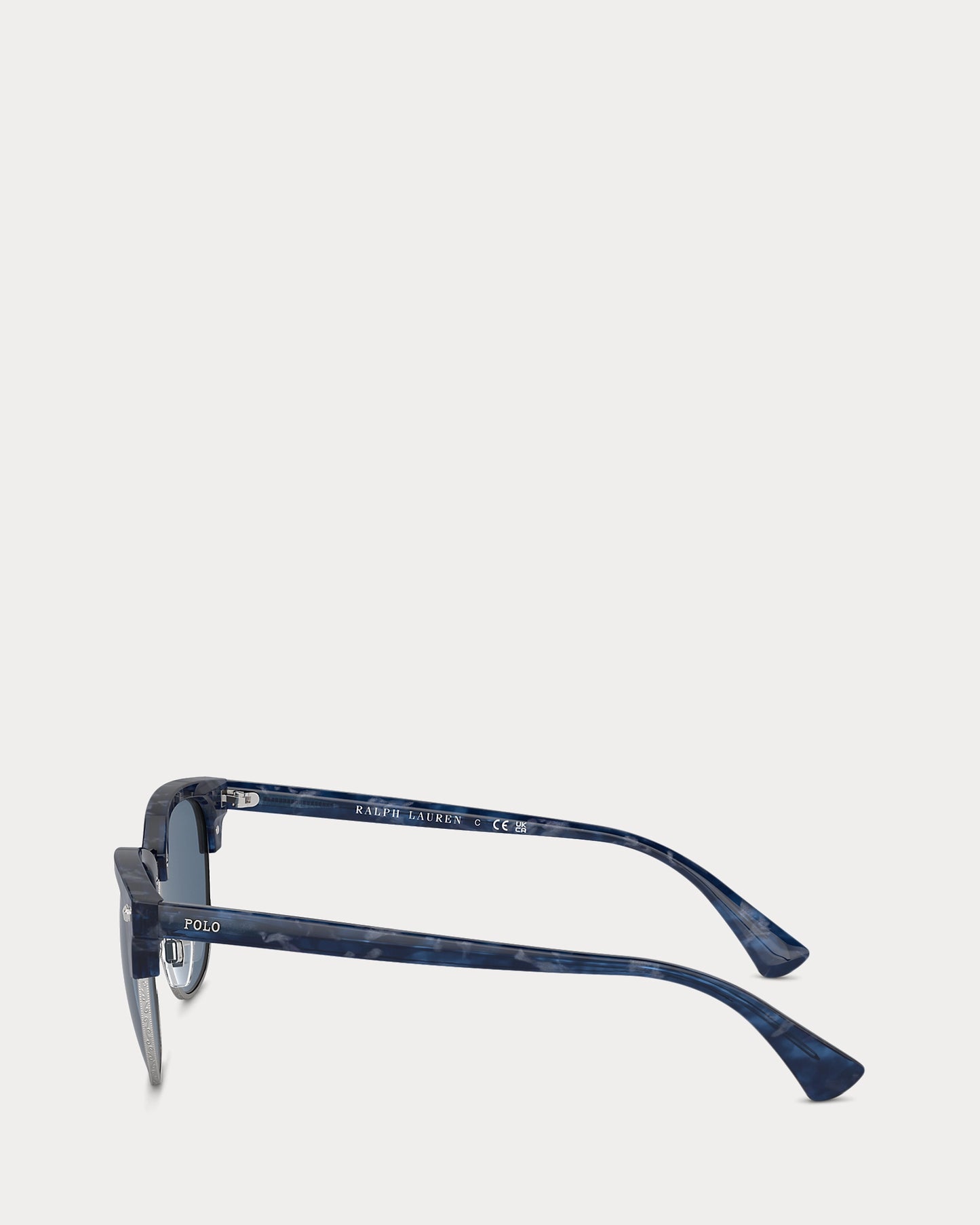 Heritage Pen-Pin Round Sunglasses (Shiny Blue Havana)