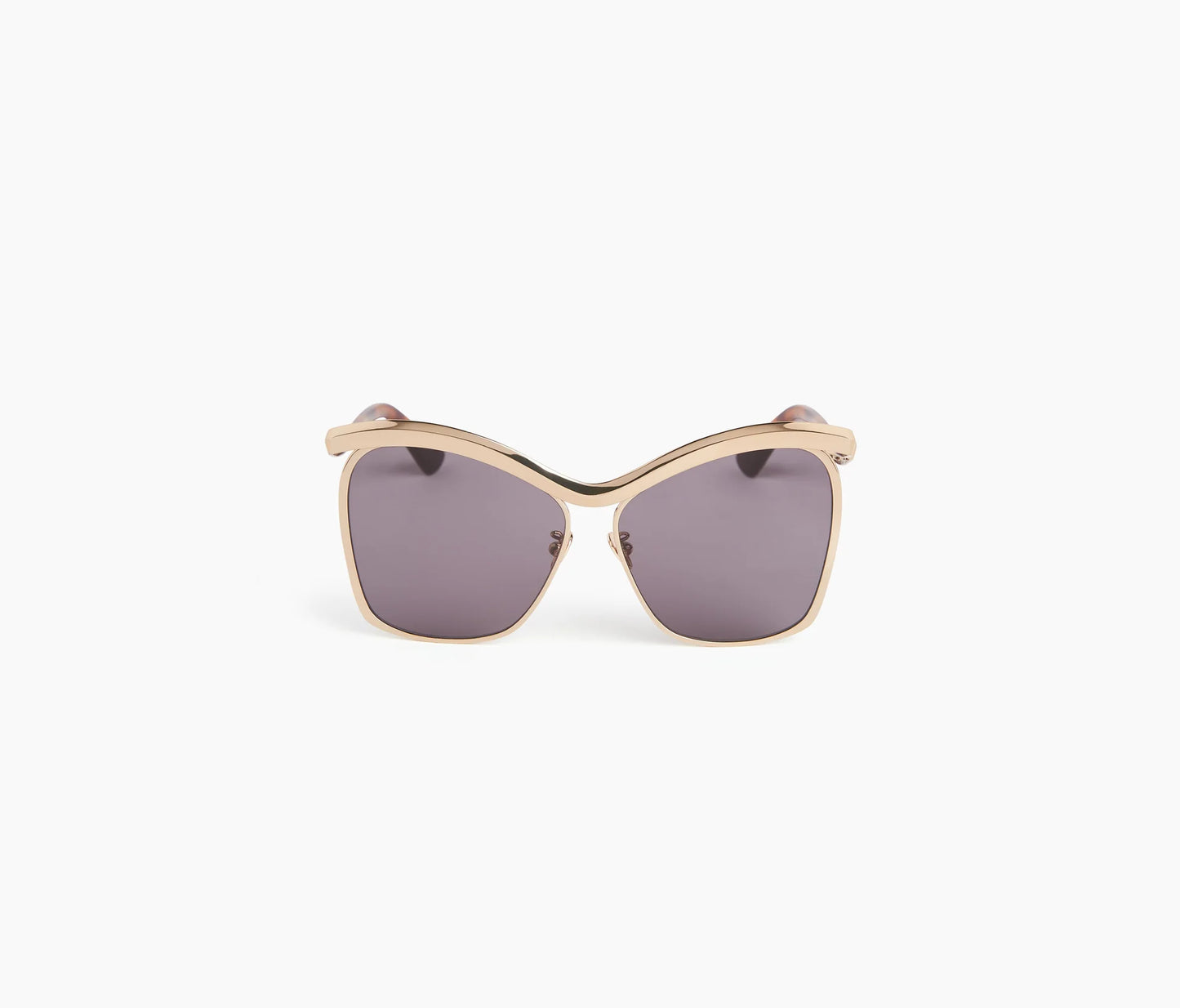 HIGH-TIDE OVERSIZE SHINY ROSE GOLD SUNGLASSES