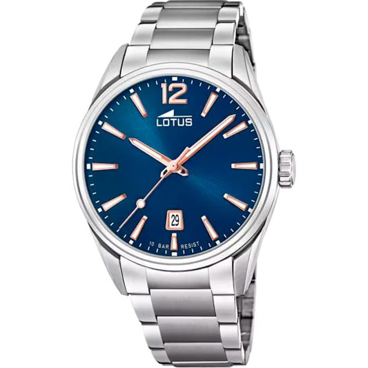 LOTUS MEN'S BLUE MINIMALIST STAINLESS STEEL WATCH BRACELET 18692/2