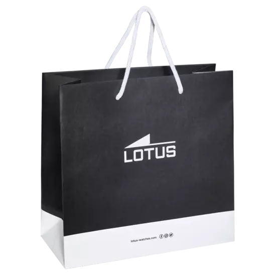 LOTUS MEN'S BLACK STAINLESS STEEL WATCH BRACELET 18812/6
