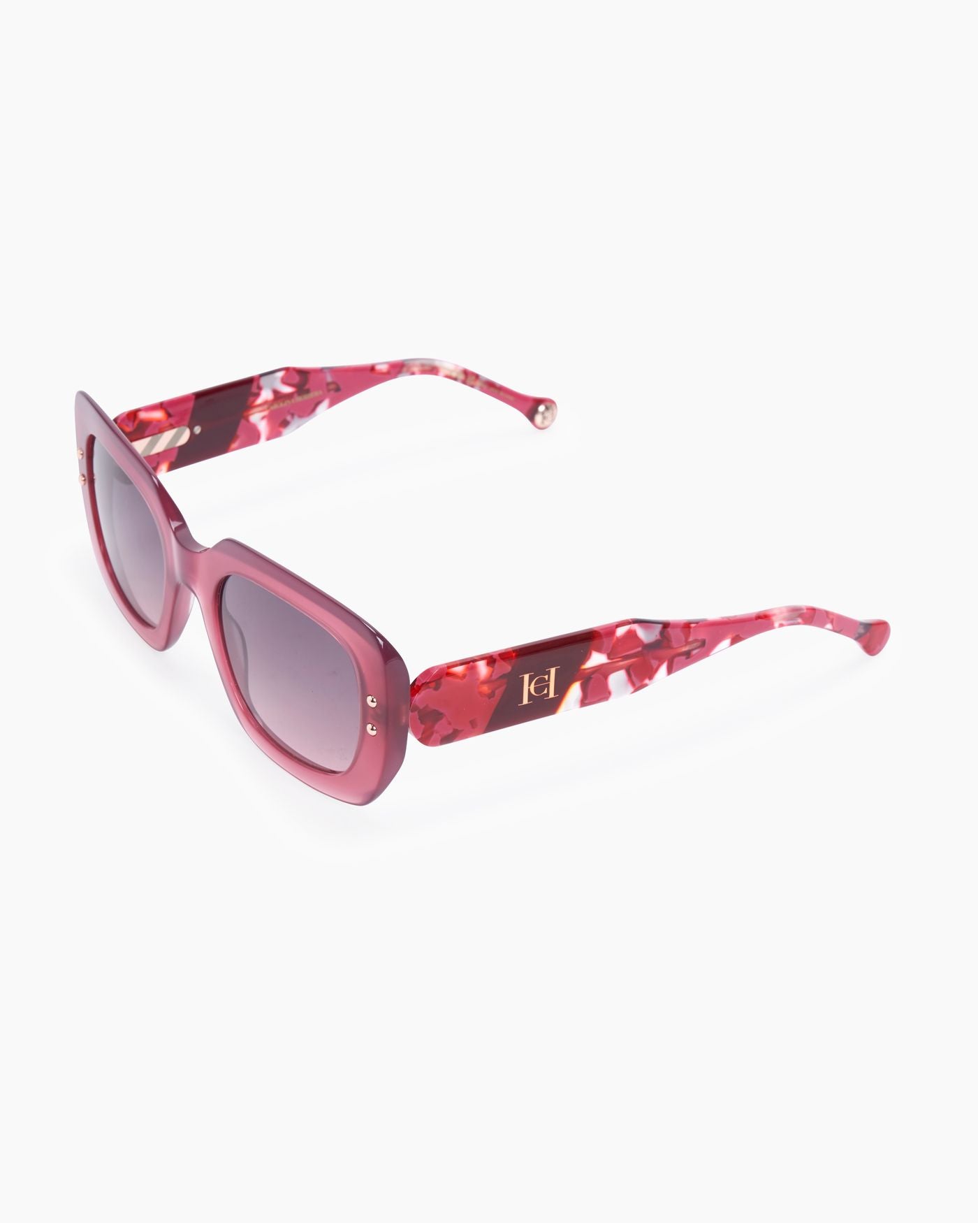 Oversized Square Sunglasses With Diagonal Insert