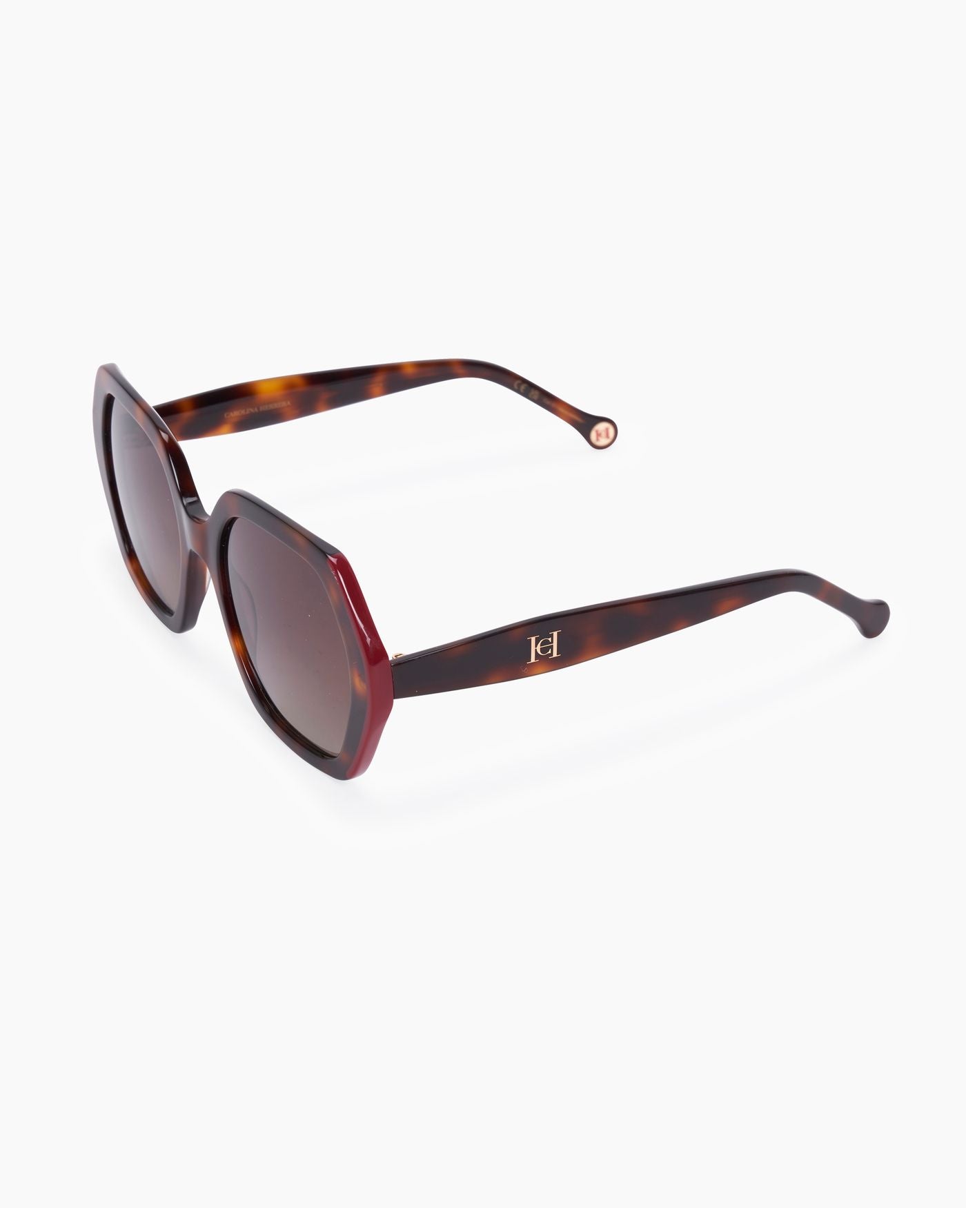 Hexagonal Sunglasses With Contrast Edge