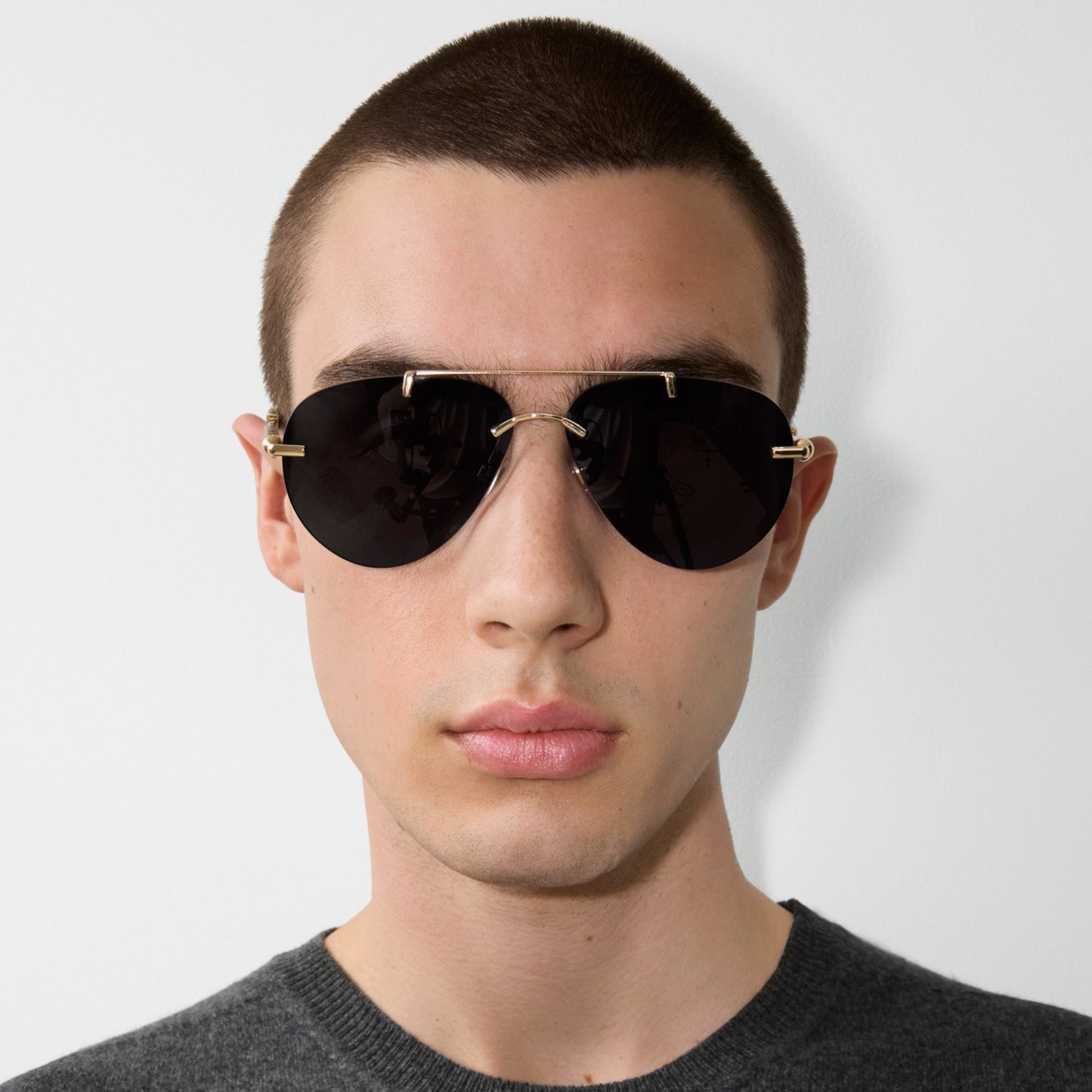 Aviator metal sunglasses