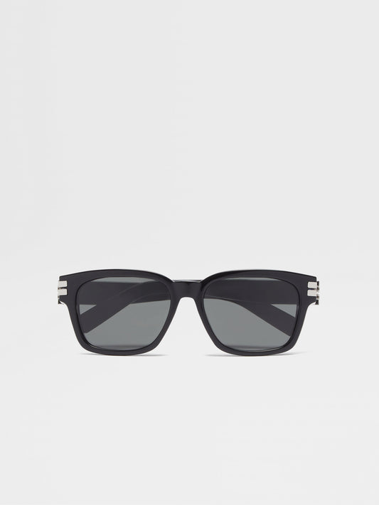 BLACK ACETATE SUNGLASSES