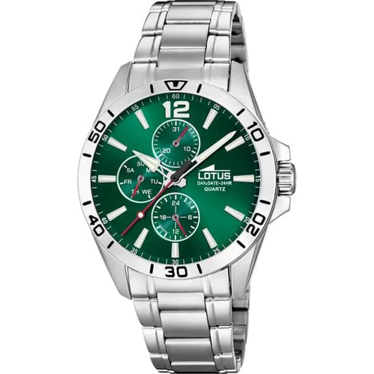 LOTUS MEN'S GREEN 316L STAINLESS STEEL WATCH BRACELET 18812/7