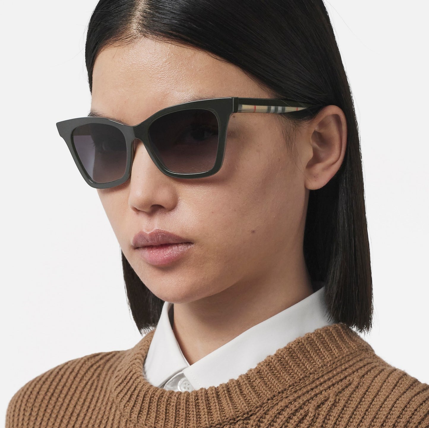 Square sunglasses with Check details