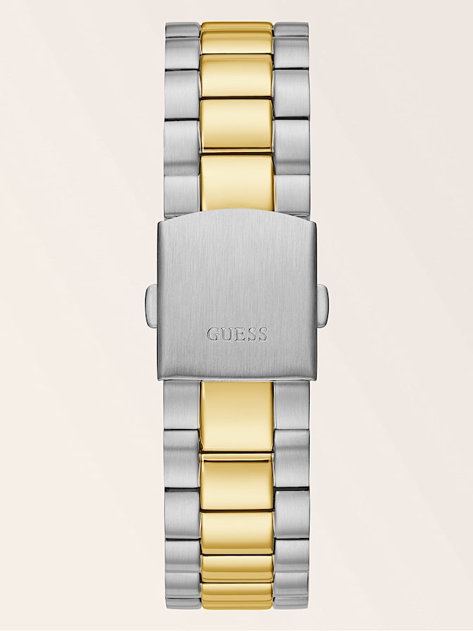 Steel watch with date function