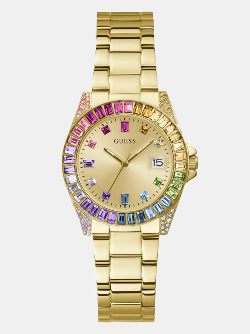 Crystal watch with date function