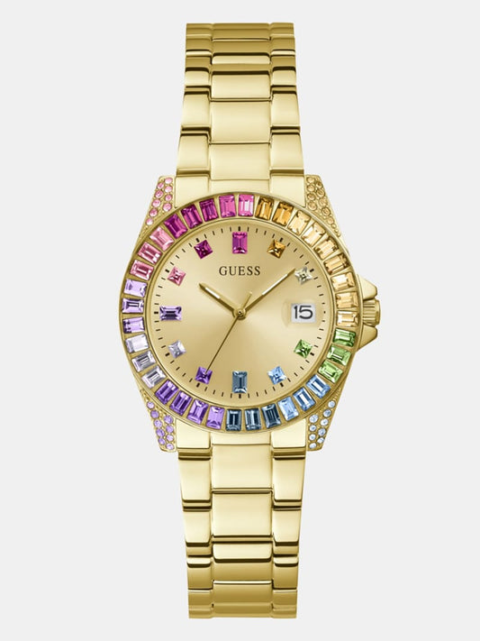 Crystal watch with date function