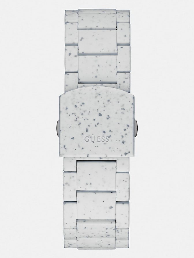 Recycled plastic analogue watch