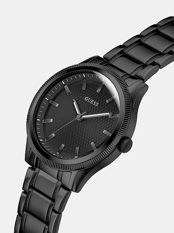 Stainless steel analogue watch