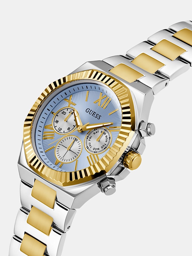 Stainless steel multi-function watch