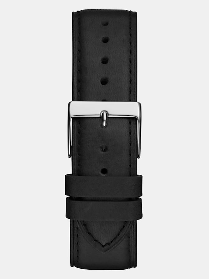 Analogue watch in genuine leather