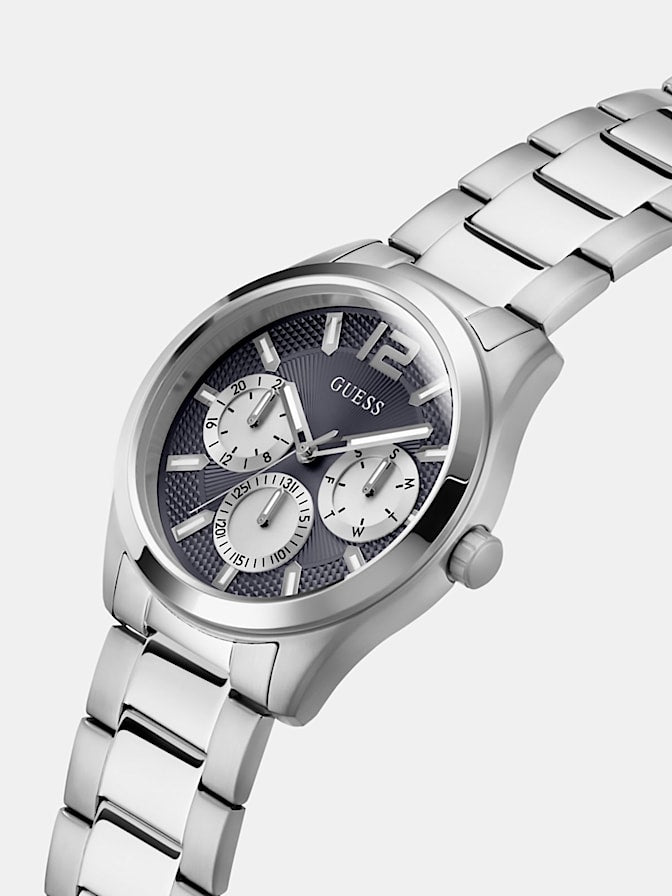 Stainless steel multi-function watch