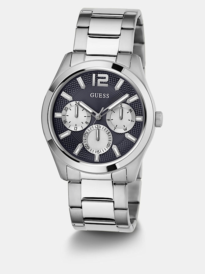 Stainless steel multi-function watch