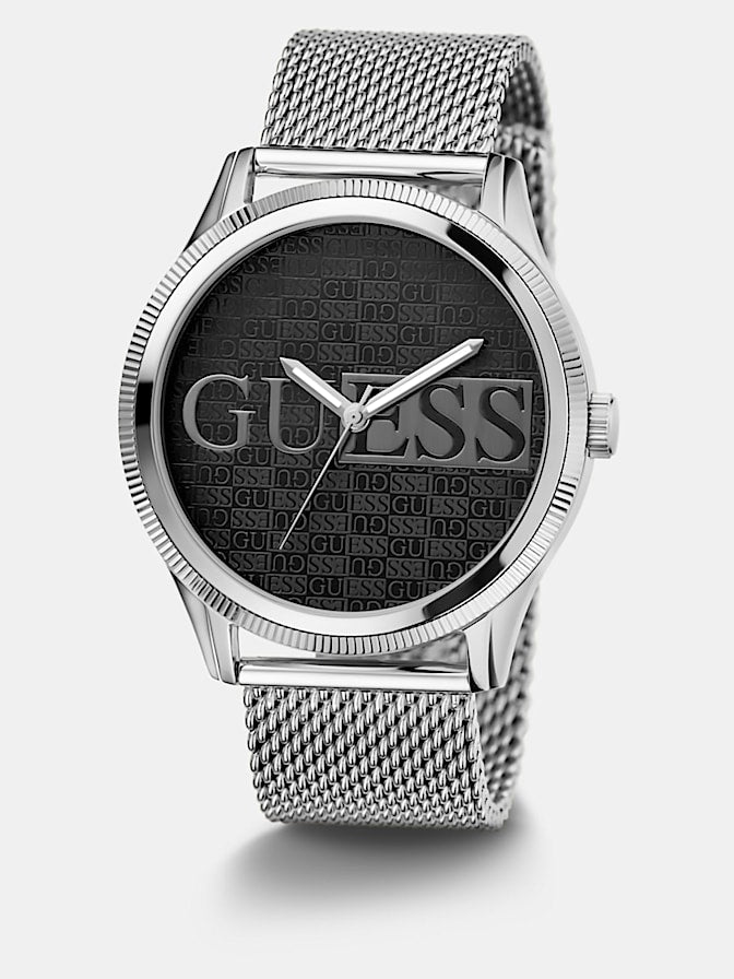 Stainless steel analogue watch