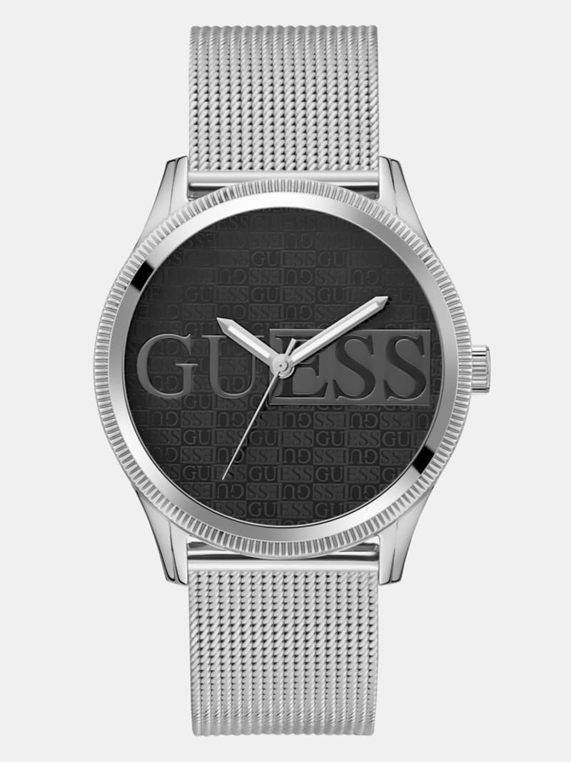 Stainless steel analogue watch