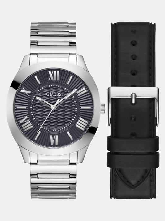 Multi-function watch with interchangeable strap