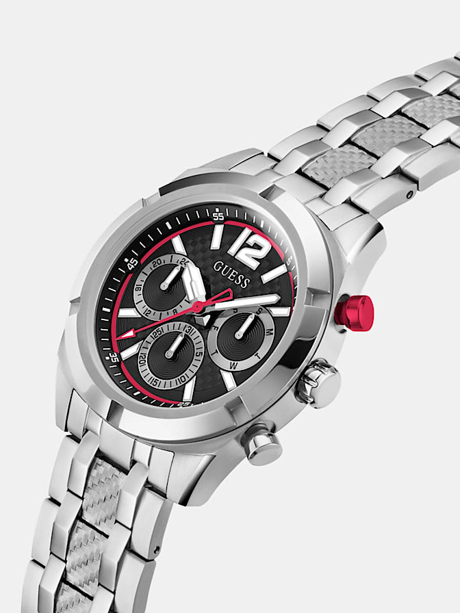 Stainless steel multi-function watch