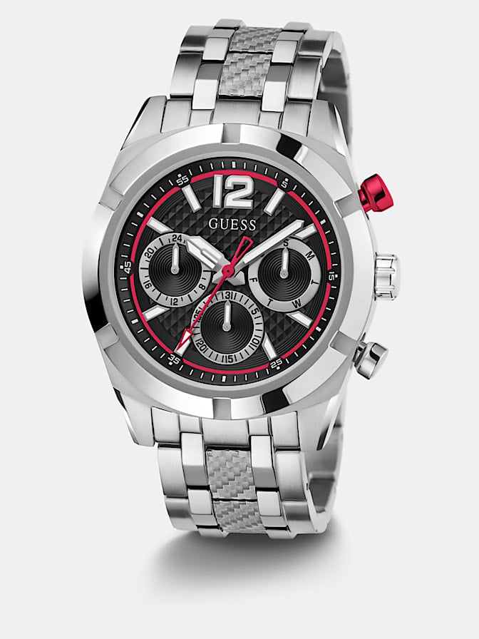 Stainless steel multi-function watch