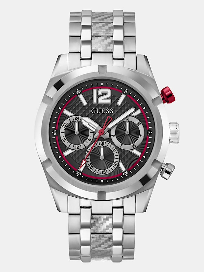 Stainless steel multi-function watch