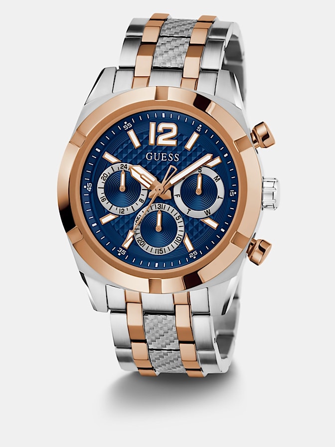 Stainless steel multi-function watch