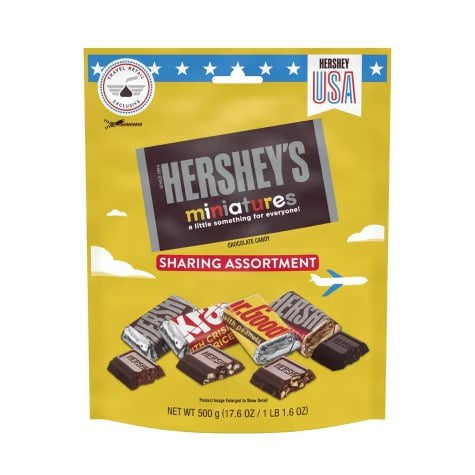 Hershey's Miniatures Assortment Chocolate Pouch 500g