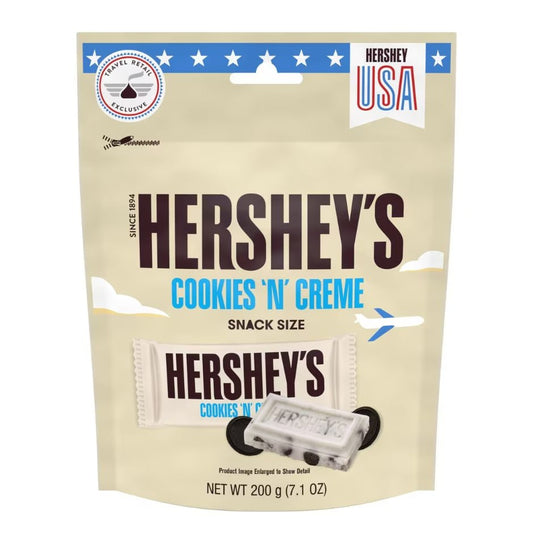 Hershey's Cookies ‘N’ Creme Snack Size Bars Pouch 200g