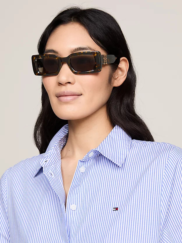 TH MONOGRAM RECTANGULAR SUNGLASSES