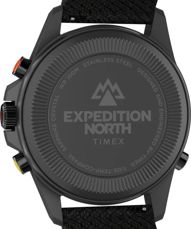 Expedition North® Tide-Temp-Compass 43mm Eco-Friendly Fabric Strap Watch