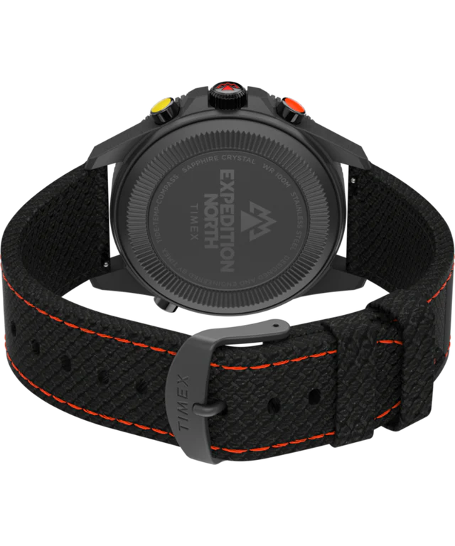 Expedition North® Tide-Temp-Compass 43mm Eco-Friendly Fabric Strap Watch