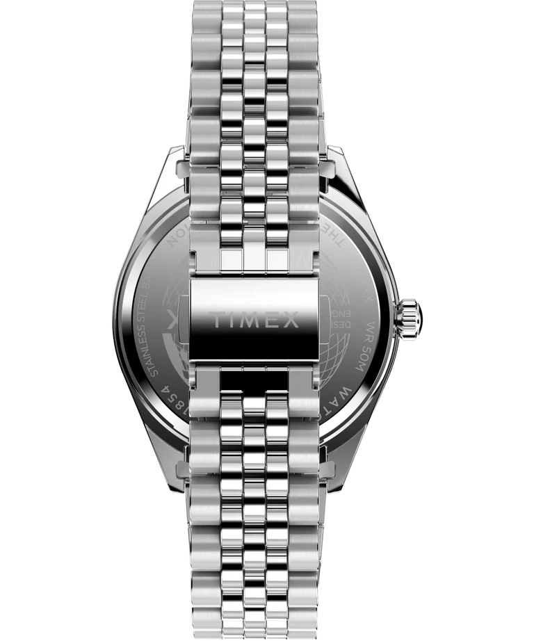 Timex Legacy Day and Date 41mm Stainless Steel Bracelet Watch