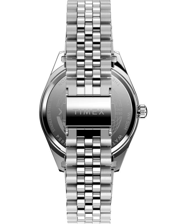 Timex Legacy Day and Date 41mm Stainless Steel Bracelet Watch