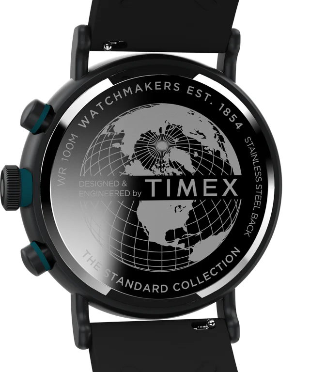 Timex Standard Tachymeter Chronograph 43mm Eco-Friendly Resin Strap Watch