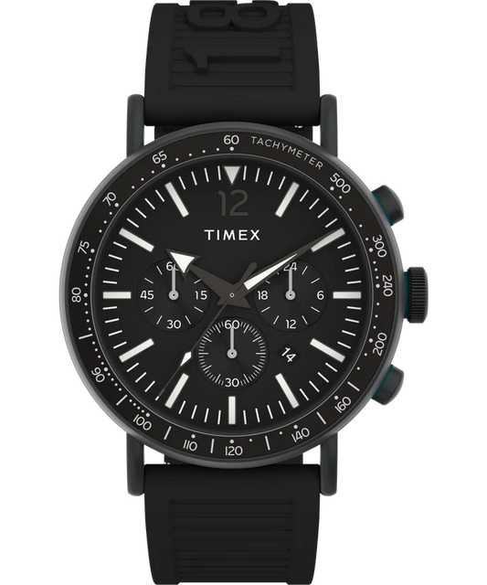 Timex Standard Tachymeter Chronograph 43mm Eco-Friendly Resin Strap Watch