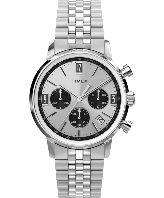 Marlin® Chronograph Tachymeter 40mm Stainless Steel Bracelet Watch