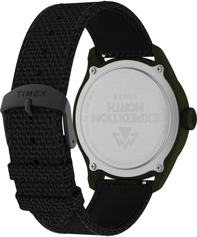 Expedition North® Traprock 43mm Recycled Fabric Strap Watch