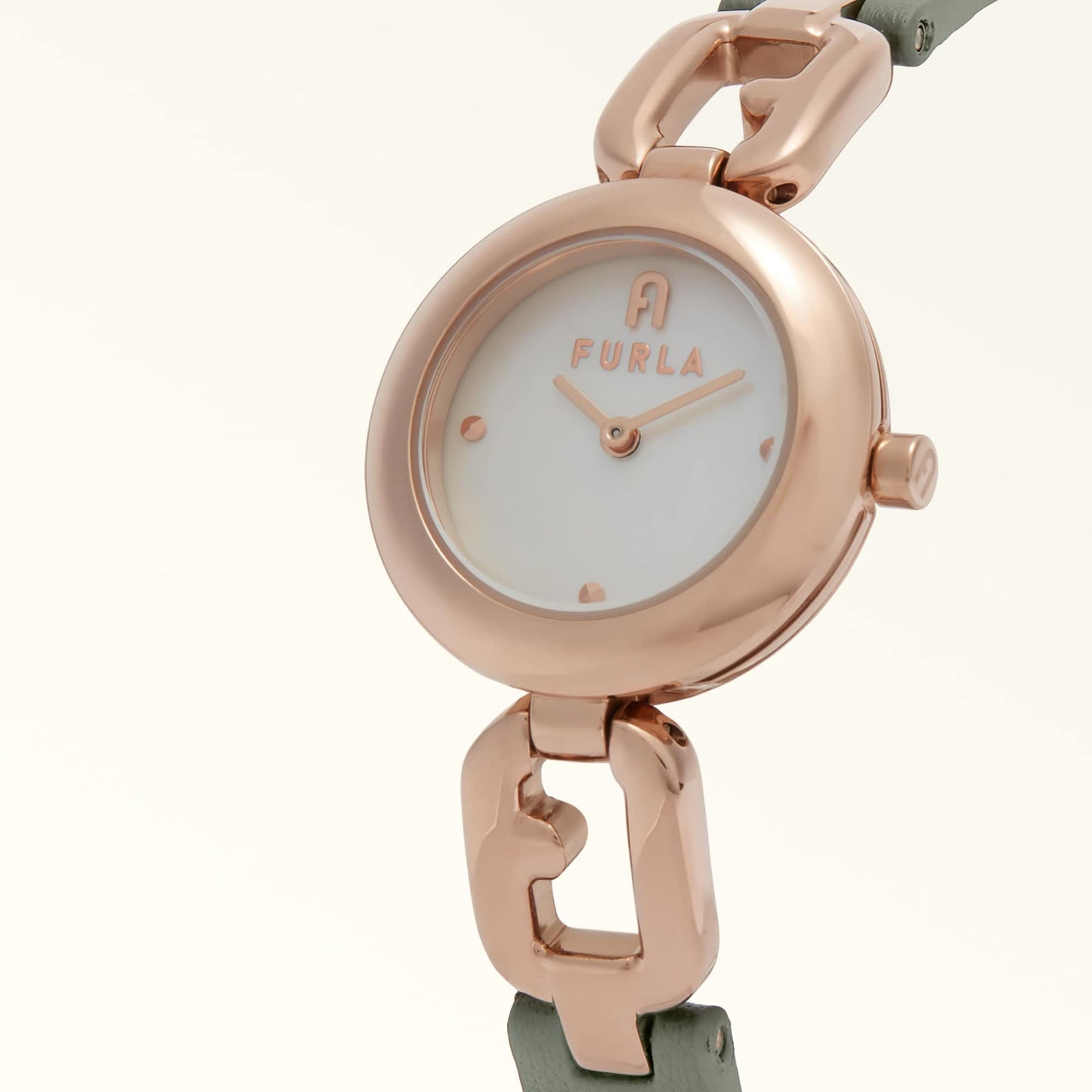 Furla Arco Chain Watch with Rounded Case