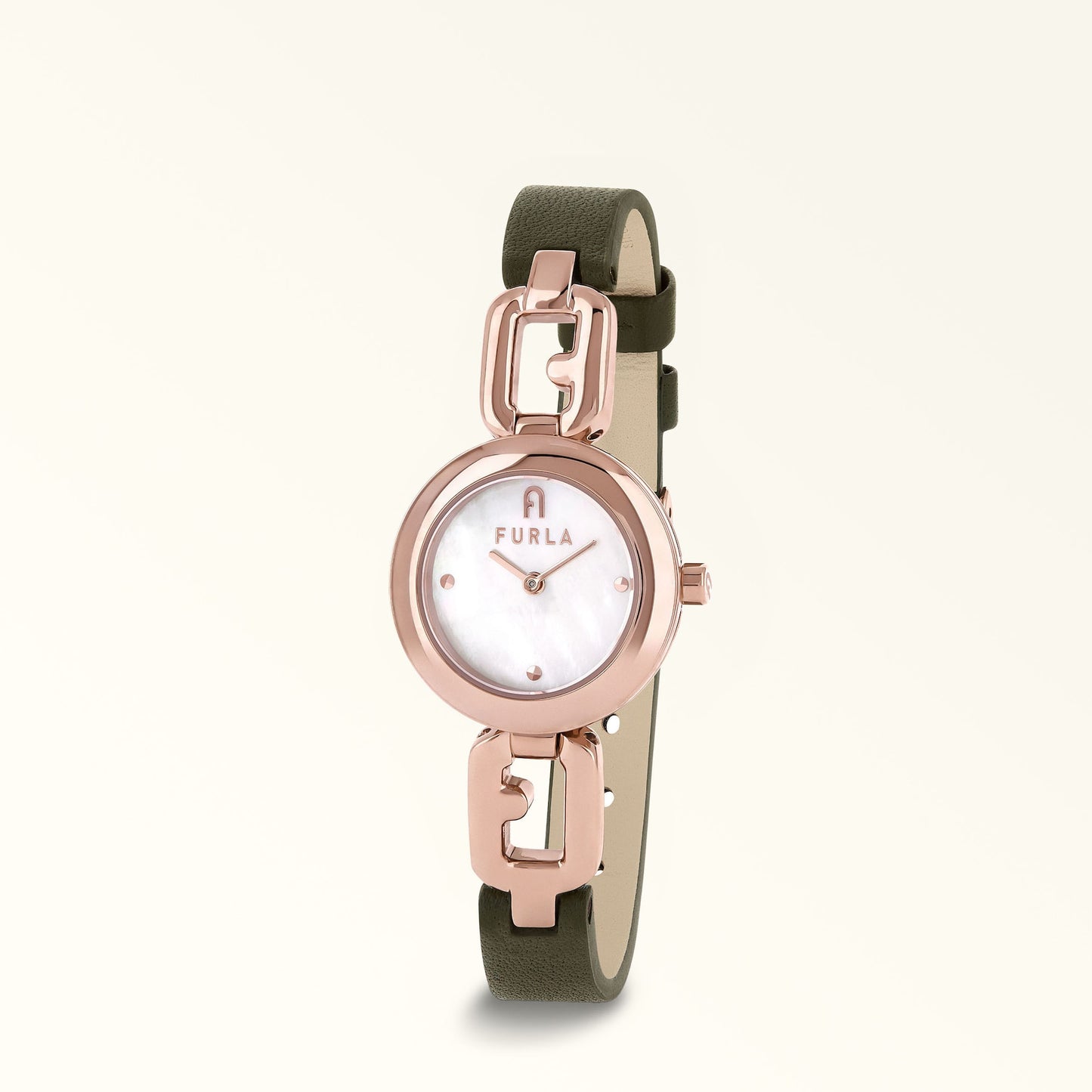 Furla Arco Chain Watch with Rounded Case