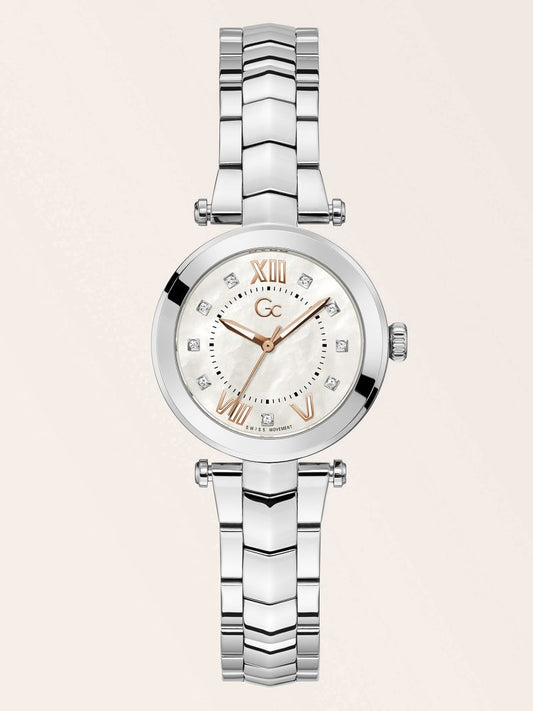 Gc steel analogue watch