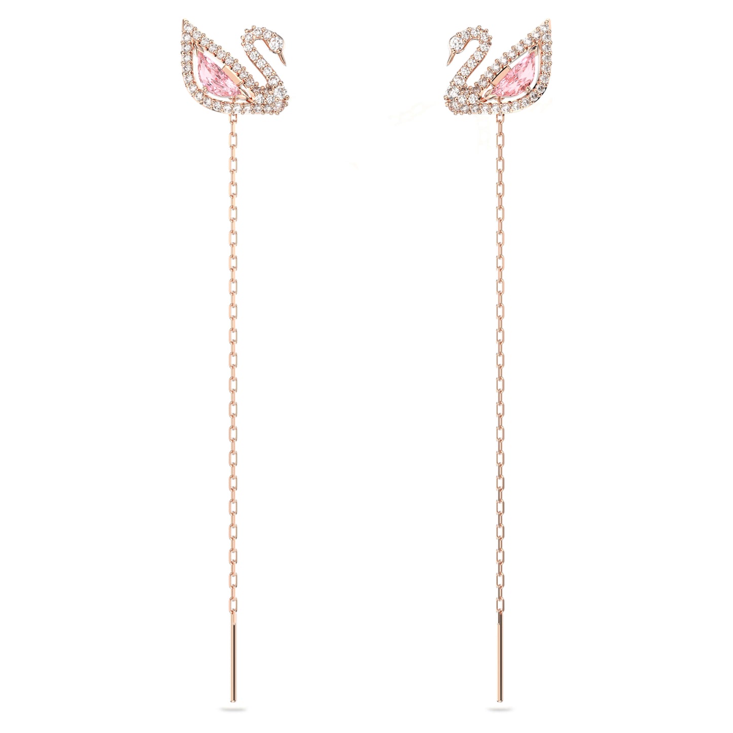 Dazzling Swan drop earrings