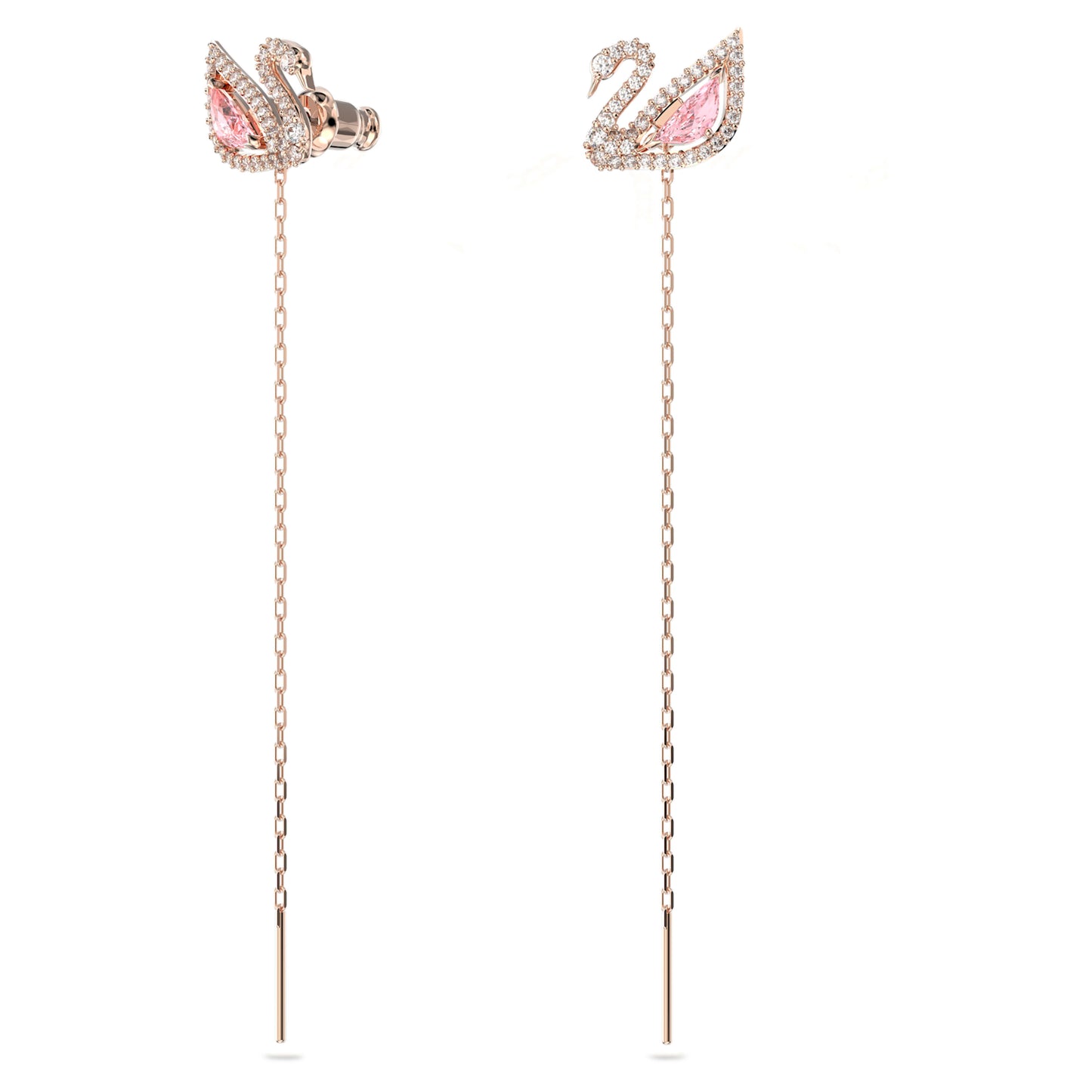 Dazzling Swan drop earrings