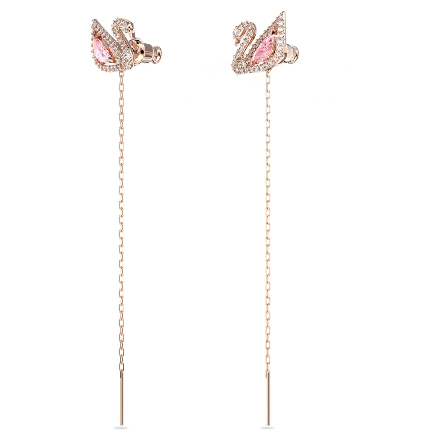 Dazzling Swan drop earrings