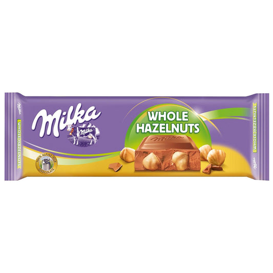 Milka Whole Hazelnuts Tablet 270g