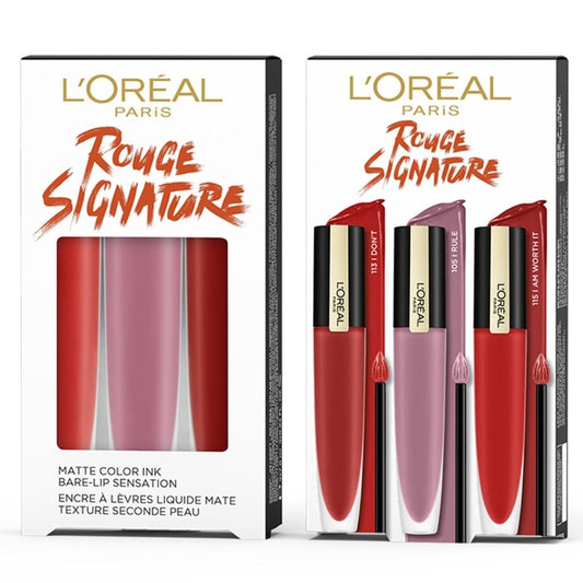 Rouge Signature Matte Liquid Lipstick Trio