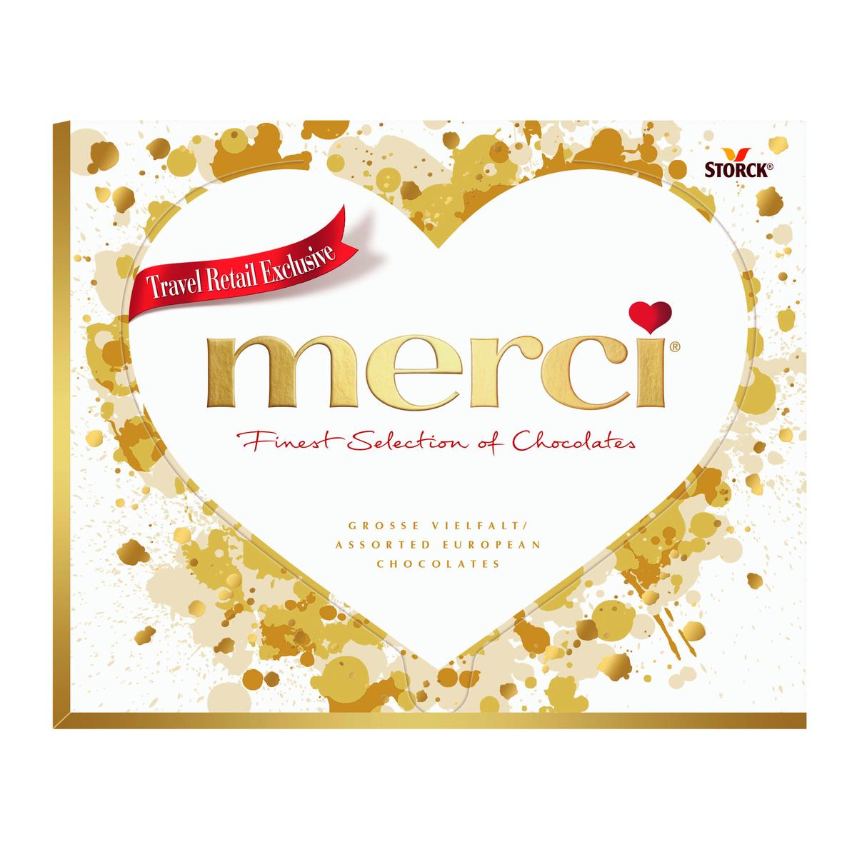 Merci Finest Selection Of Chocolates Heart 250g