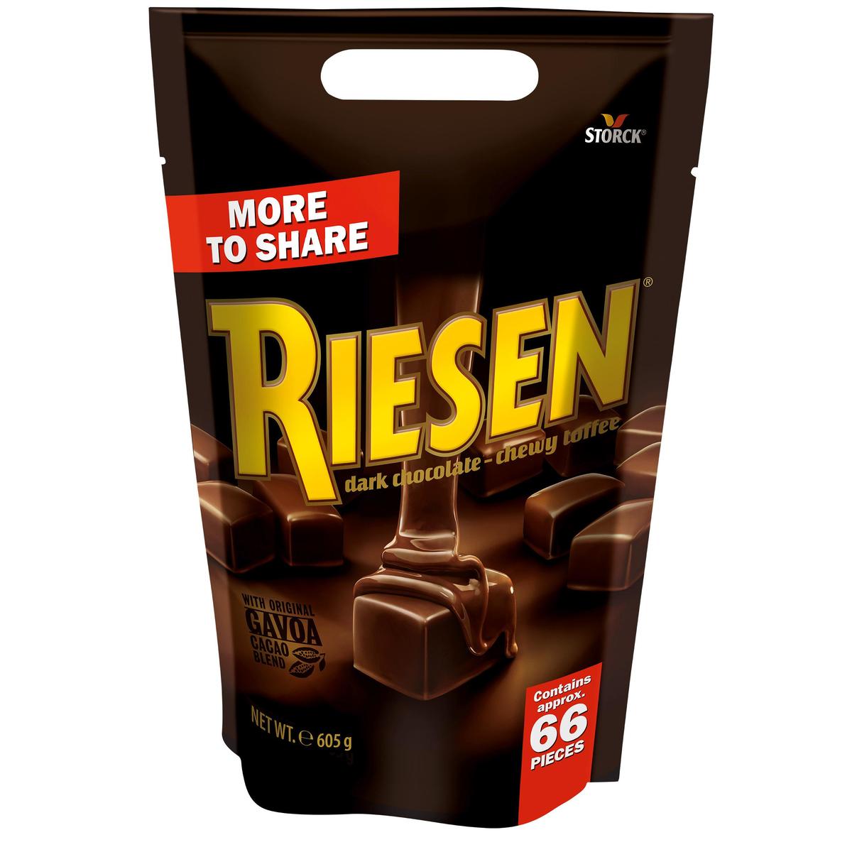 Storck Riesen Dark Chocolate - Chewy Toffee 605g