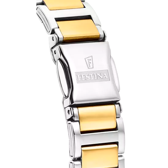 FESTINA WATCH MADEMOISELLE F16937/B GOLD STEEL STRAP, WOMEN'S