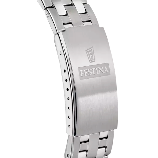 FESTINA CLASSICS WATCH F20357/1 SILVER STEEL STRAP, MEN